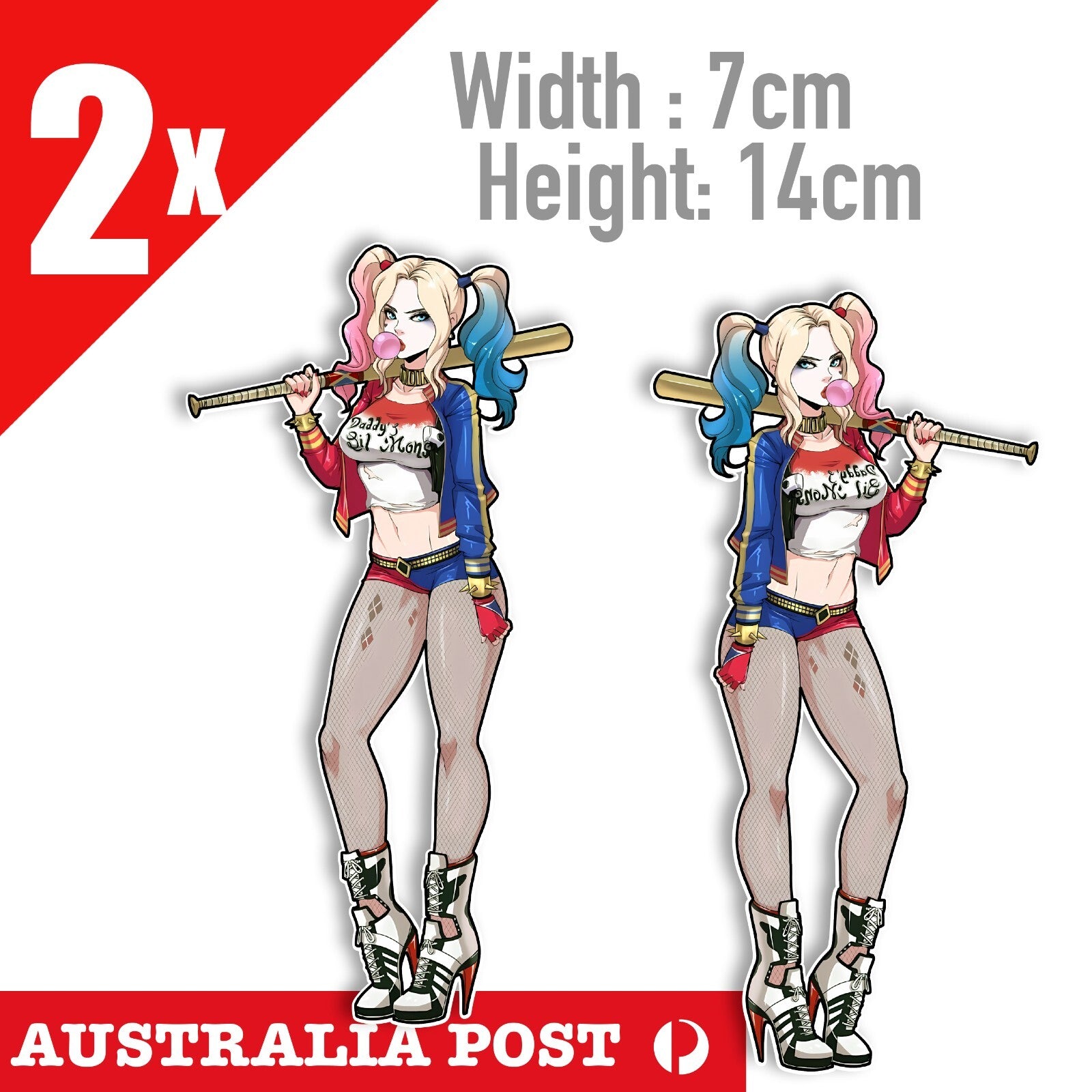 DC Harley Quinn Chweing Gum SEXY Girl , Suicide Squad , Harley Quinn Stickers