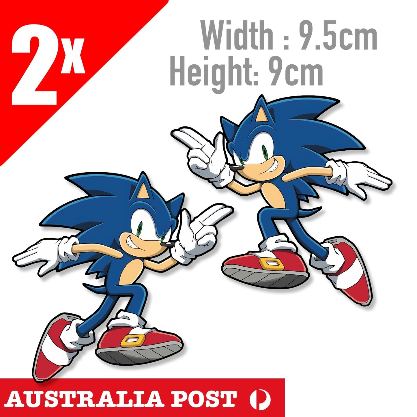 Sonic The Head hog Peace Out Laptop , Car  Vinyl  2x Sticker