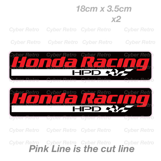 HONDA HPD Racing  Helmet x 2  Laptop , Car  Decal Sticker 