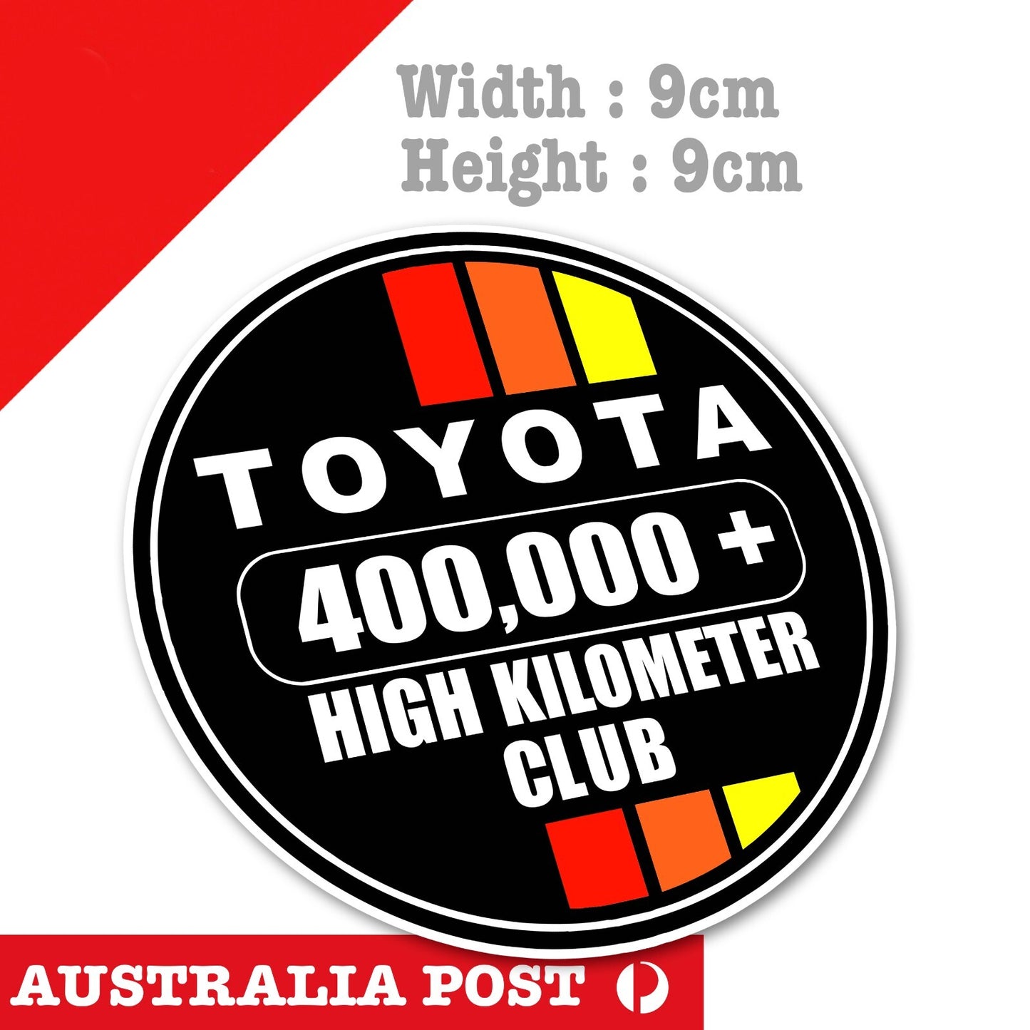 Toyota 400,000 High KILOMETER Club, High Kilometer , 4WD, 4X4, Off Road Sticker