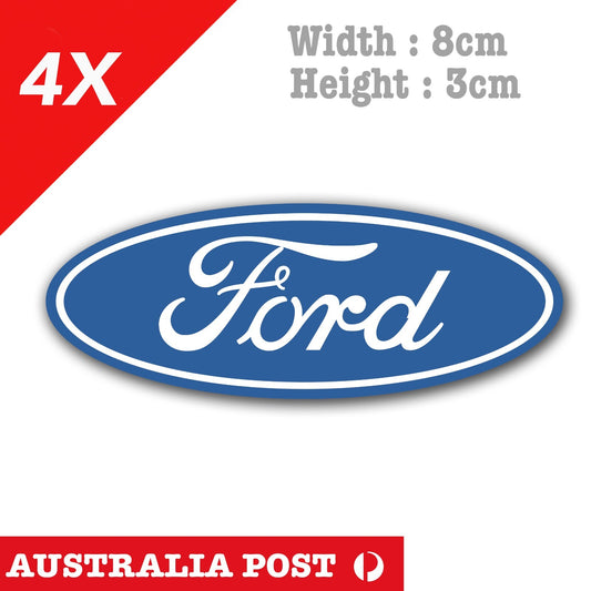 Ford Logo x4 - Ford Falcon , Focus logo Decal Sticker
