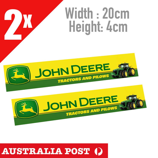 JOHN DEERE Banner , Tractors & Plows Sign Banner, John Deere Logo Stickers