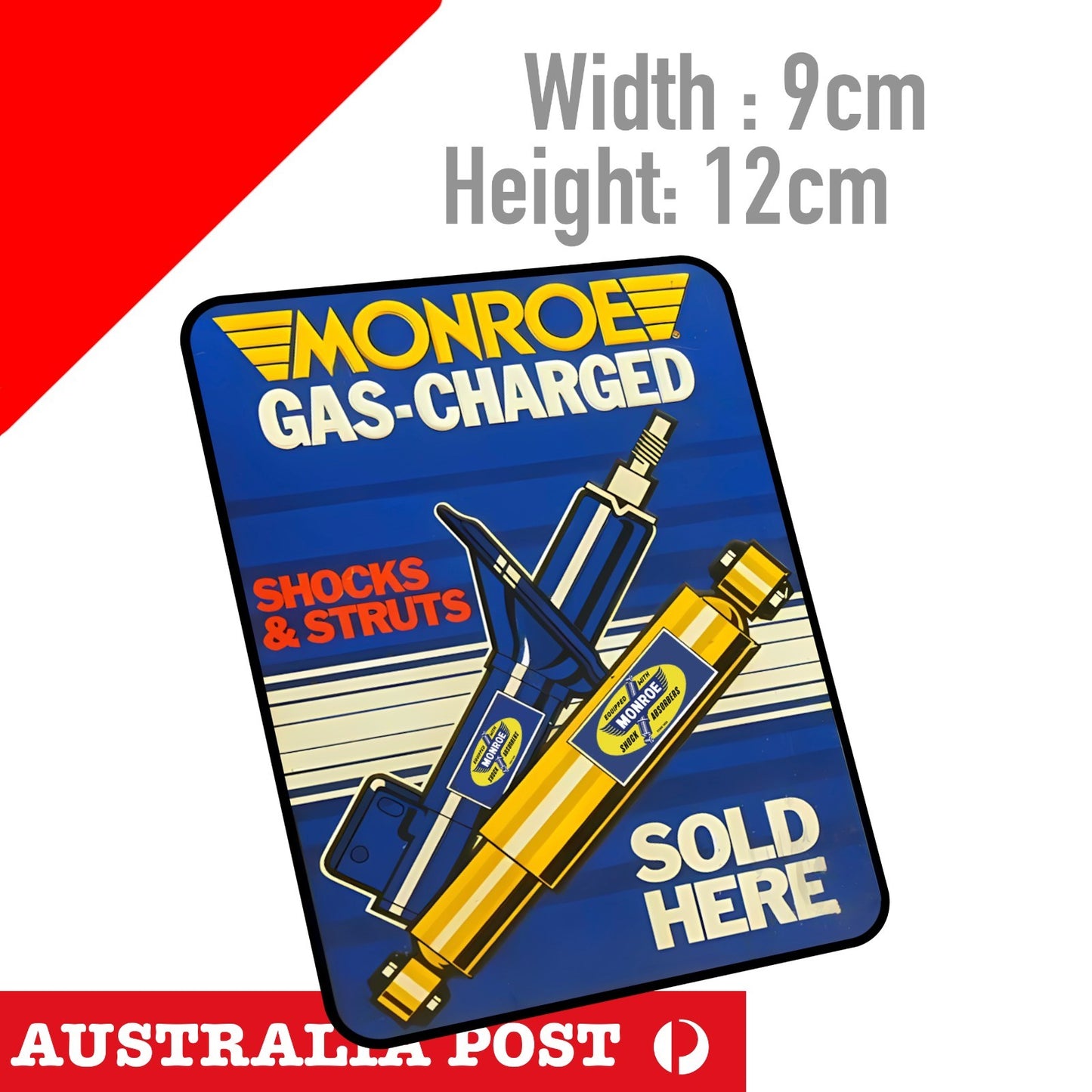 MONROE GAS-CHARGED SHOCKS & STRUTS Logo Vintage Logo Sticker