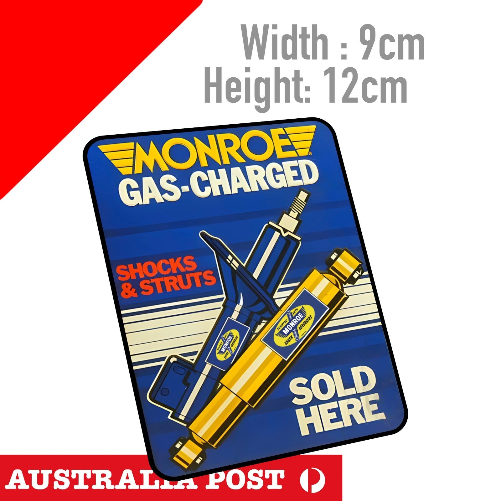 MONROE GAS-CHARGED SHOCKS & STRUTS Logo Vintage Logo Sticker