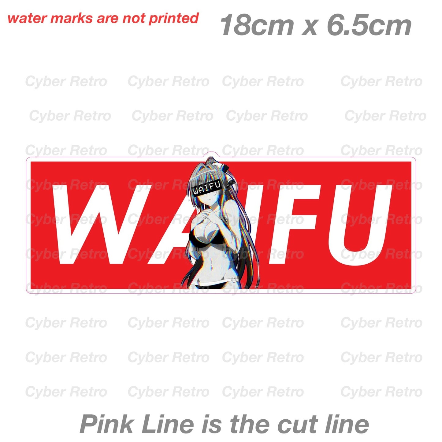 WAIFU Anime Sexy  Isuzu Girl  JDM Slap Sticker 