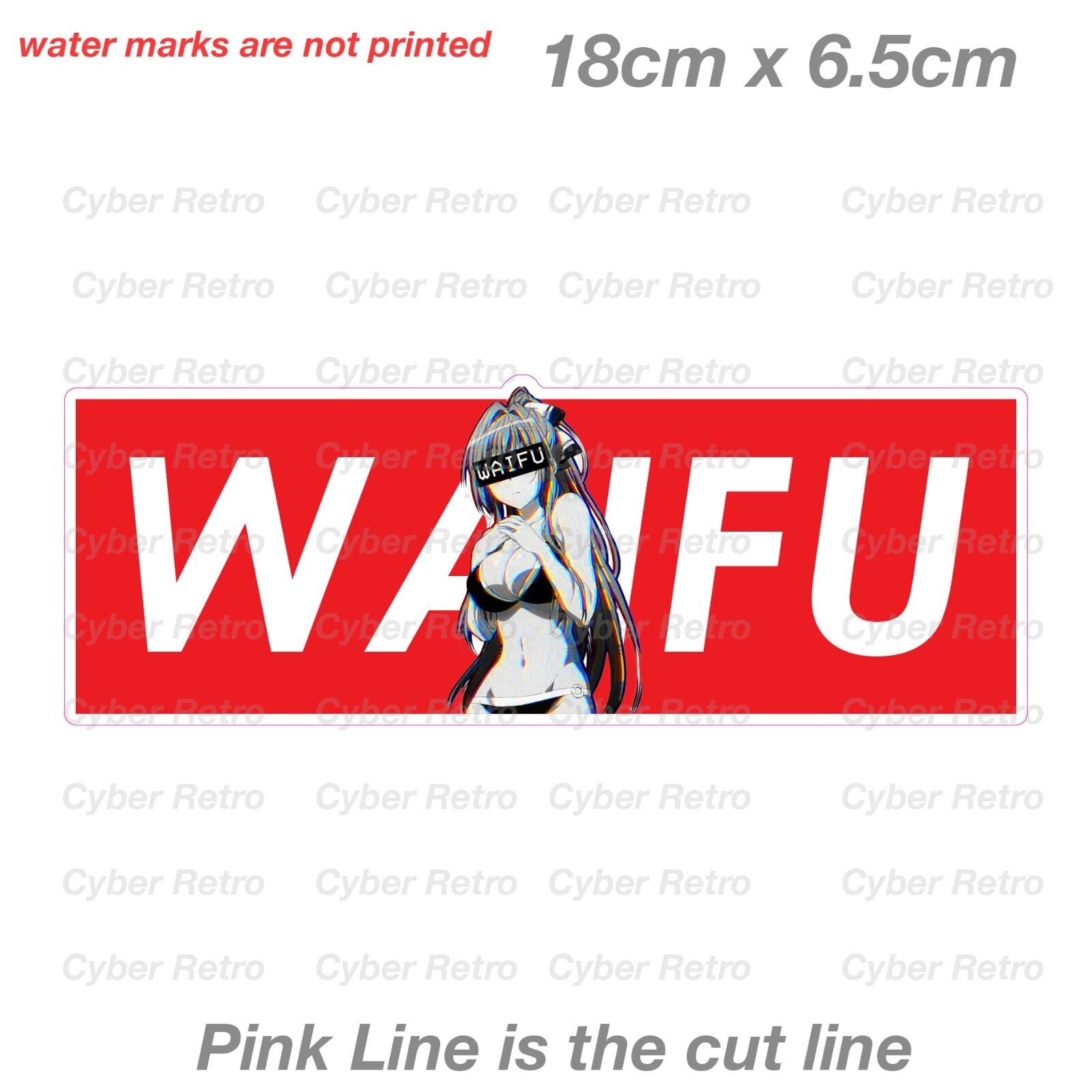 WAIFU Anime Sexy  Isuzu Girl  JDM Slap Sticker 