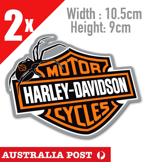 SPIDER motorcycle HARLEY DAVIDSON Logo Fuel Tank Stickers