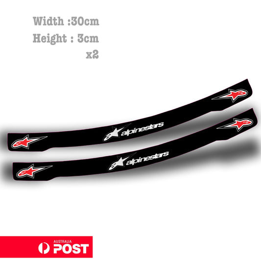 ALPINESTARS Logo Motorcycle Helmet Visor  Stickera