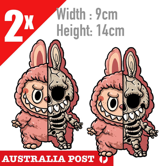 LaBUBU The Monsters SKULL STICKER