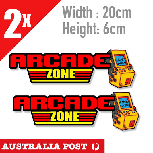 Arcade Zone Retro Game Arcade Machine Stickers