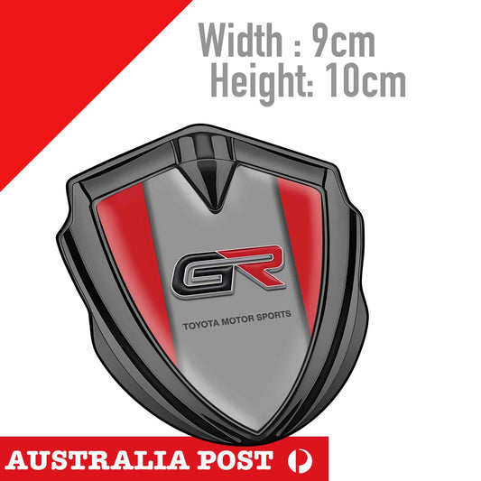 TOYOTA Motor Sport GR BADGE 4x4 Hilux 4x4 Truck Ute, Red Crest Style Sticker