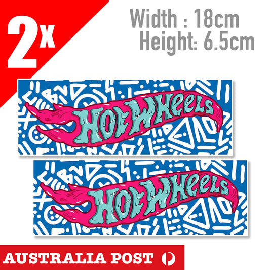 Hot Wheels Banner Logo 2x Sticker