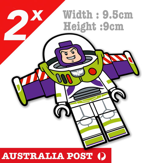 Buzz Lightyear , Disney Pixar, Toy Story LEGO Space Ranger Cartoon Sticker