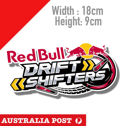 Red Bull DRFIT SHITERS Racing Logo  Sticker