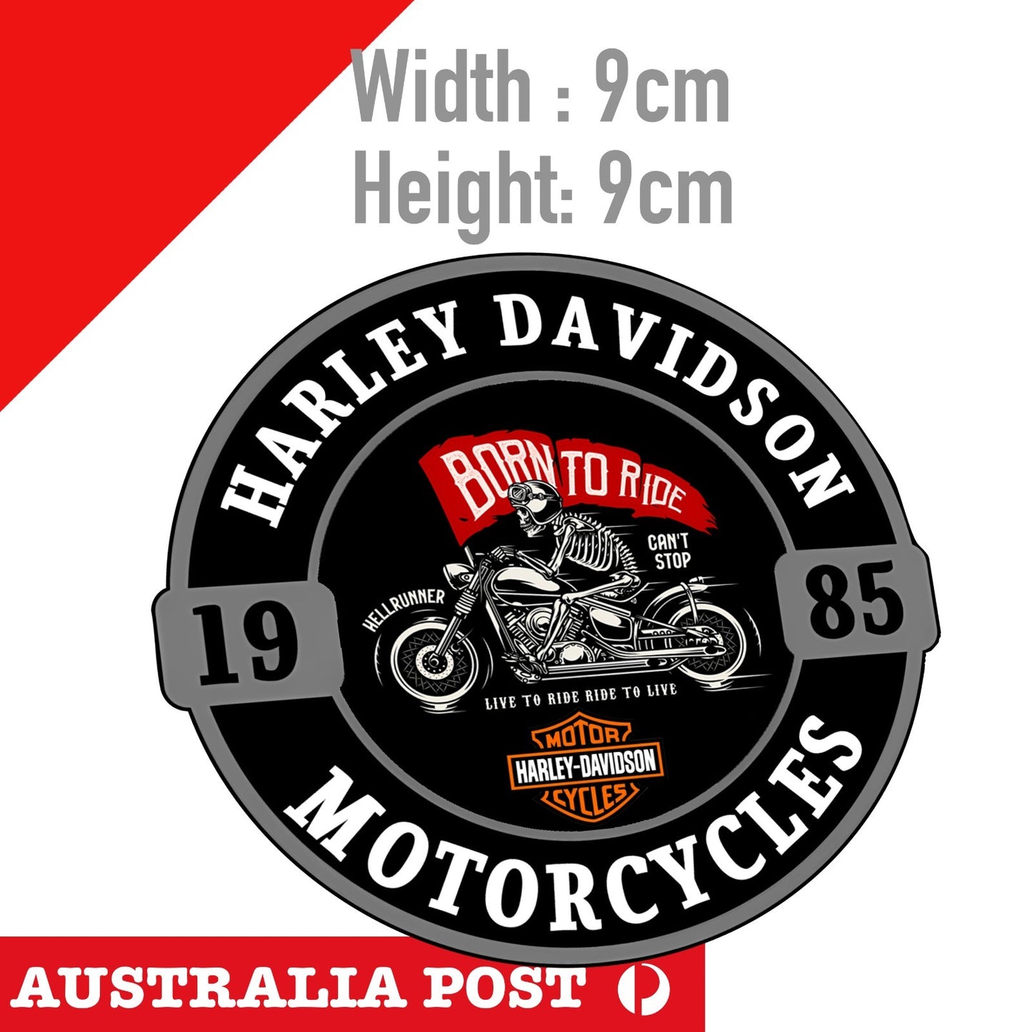 Harley Davidson Motorcycle Skull Rider, Fuel Tank, Helmet, Motorcycle Sticker