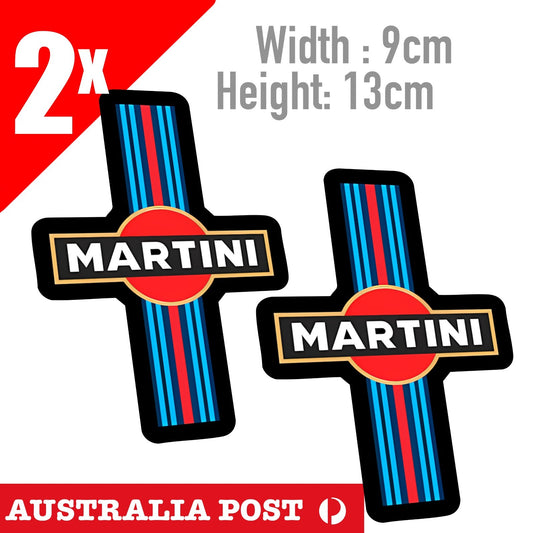Martini Racing Logo MOTORACING EDM JDM MOTORSPORT STICKER