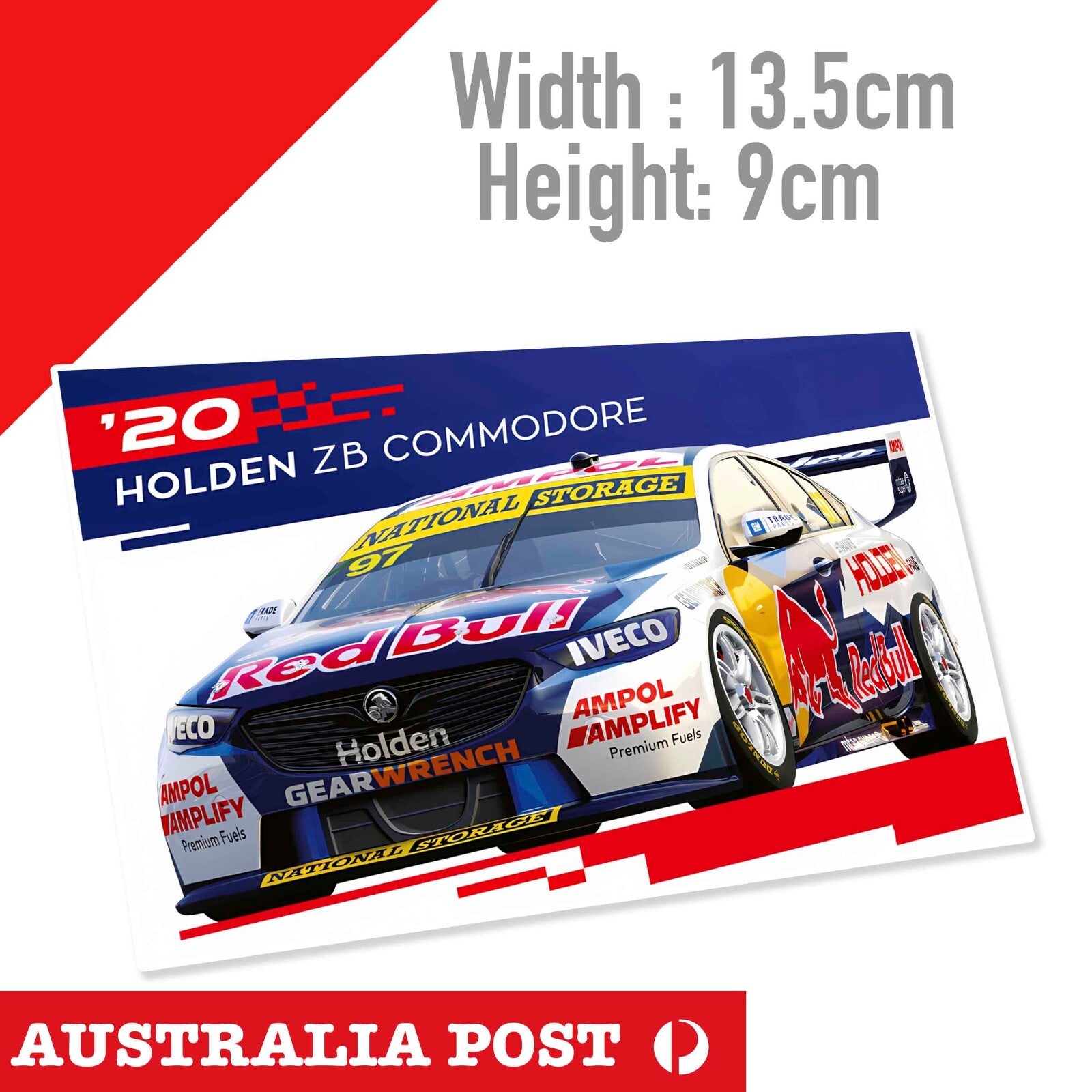 Holden Commodore ZB V8 Super Car RED BULL RACING Team Sticker