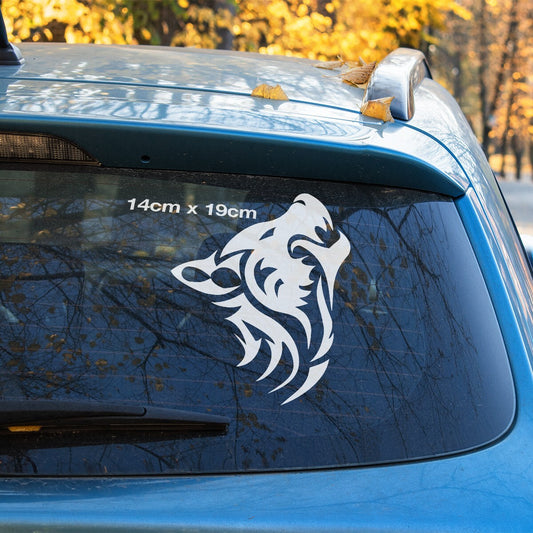 Wolf Sticker Car Window, Wolves Howling,Dog ,Husky Malamute Sticker