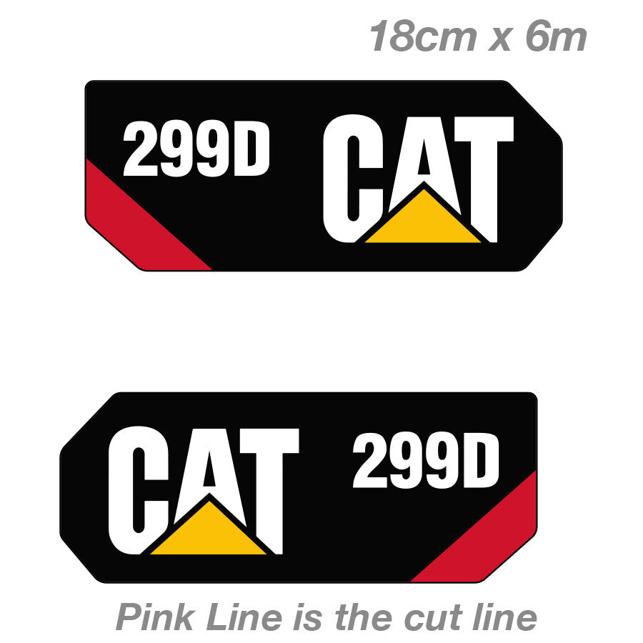 CATERPILLAR Diesel and Gas 299D Logo Decal Sticker