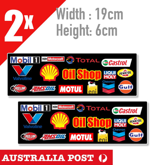 SHELL MOTOR  OIL Banner, MTUL, AMSOil, PENNZOIL, CASTROL, MOBIL 1 , FORD Sticker
