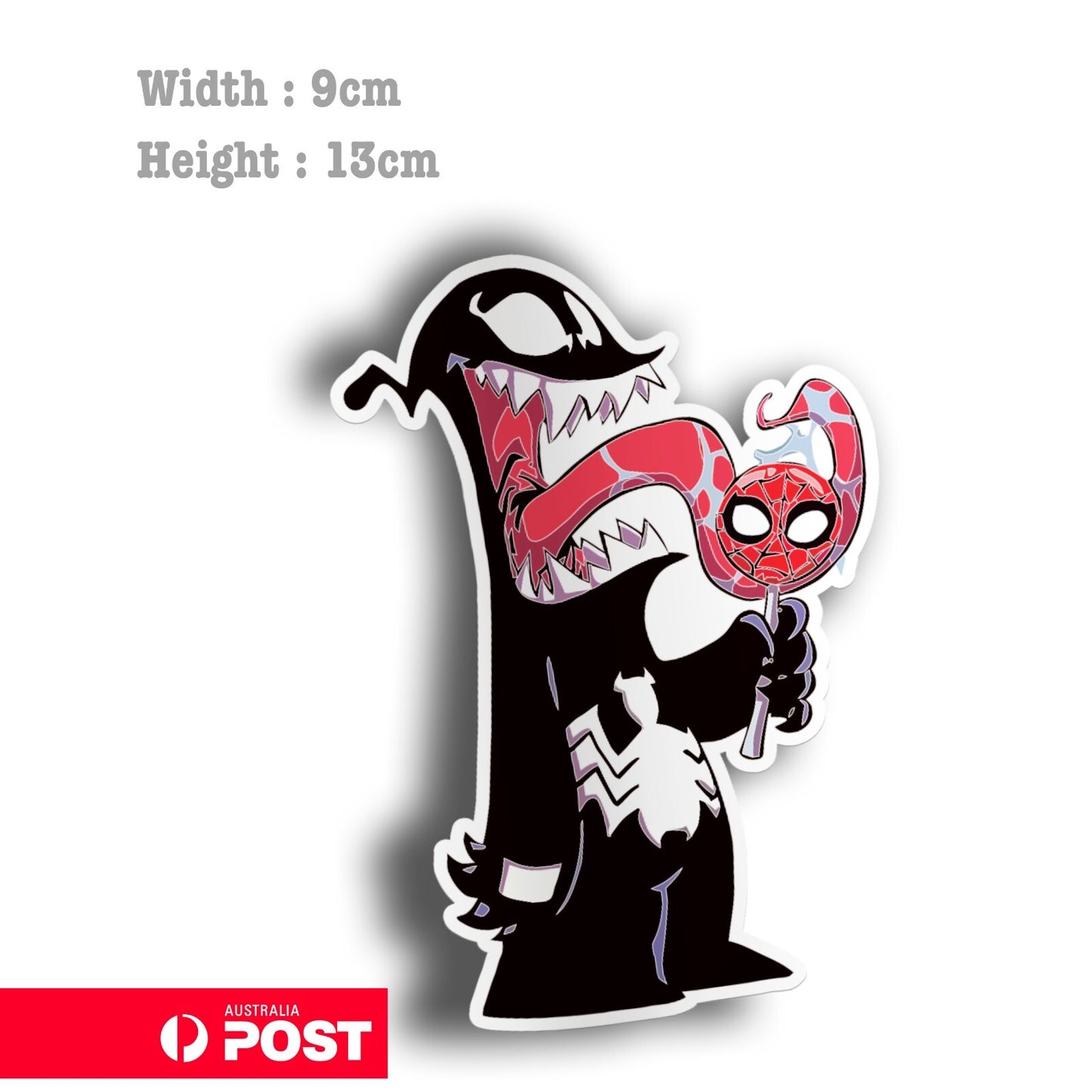 Venom Spider man lolly pop funny movie chatactor Vinyl  Sticker