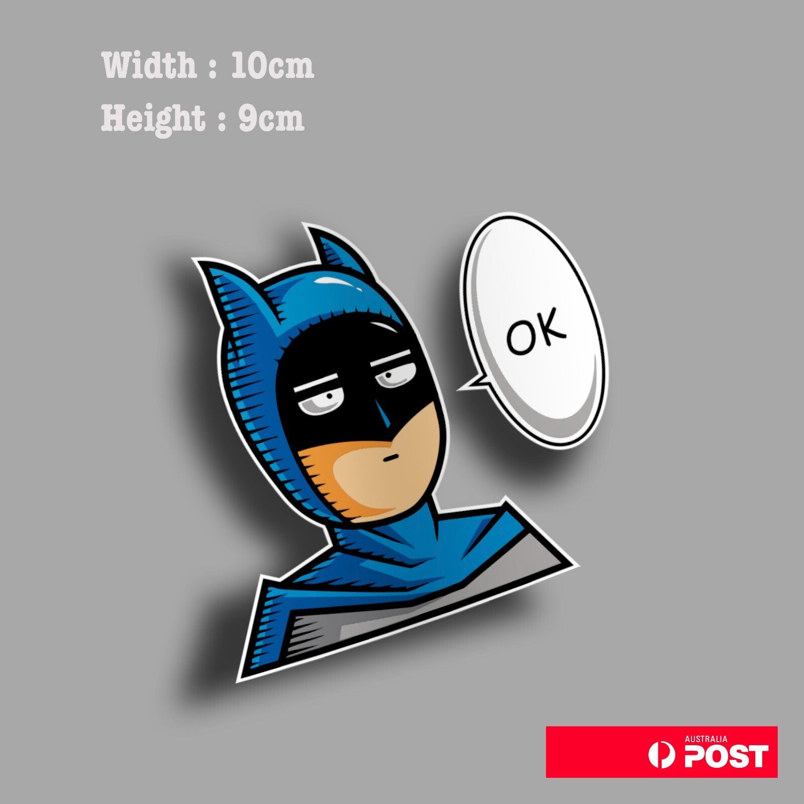 One Punch Man Anime As Batman Saitama funny JD Laptop , Car  Decal Sticker