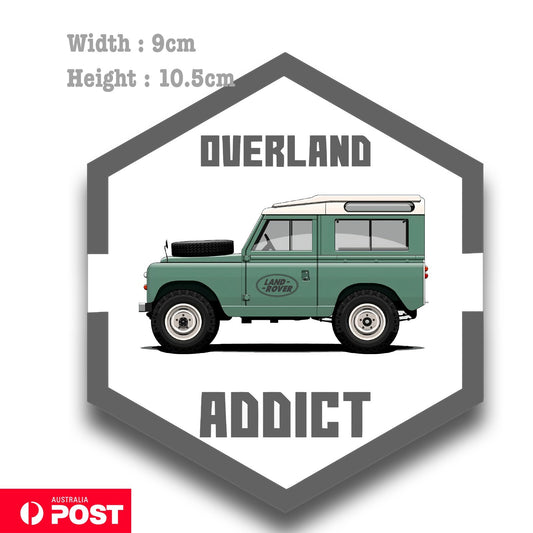 Land Rover Series IIA (1961-1971) - Over Land Addict - 4x4 Off Road  Sticker