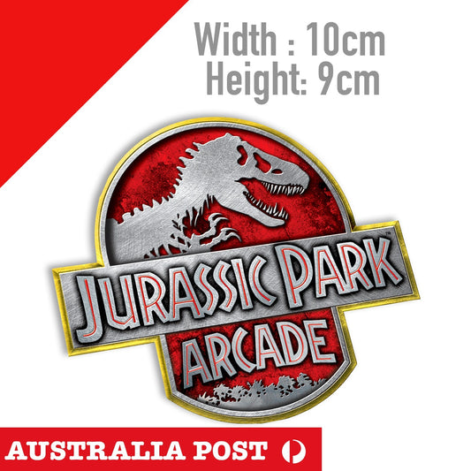 JURASSIC PARK ARCADE Badge  Laptop , Car  Vinyl  Sticker 