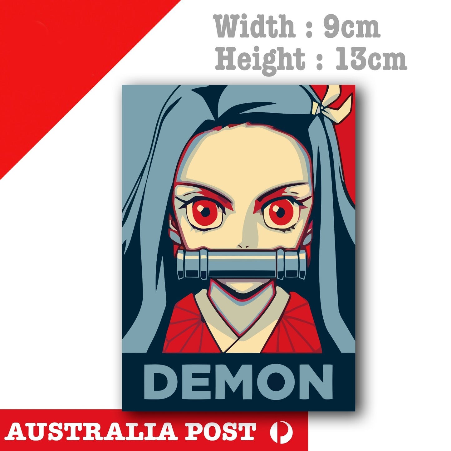 DEMON SLAYER NEZUKO Poster JDM Laptop , Car  Decal Sticker 