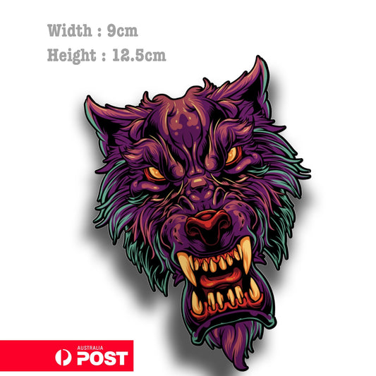 Wolf Head - Angry Wolf  Sticker 