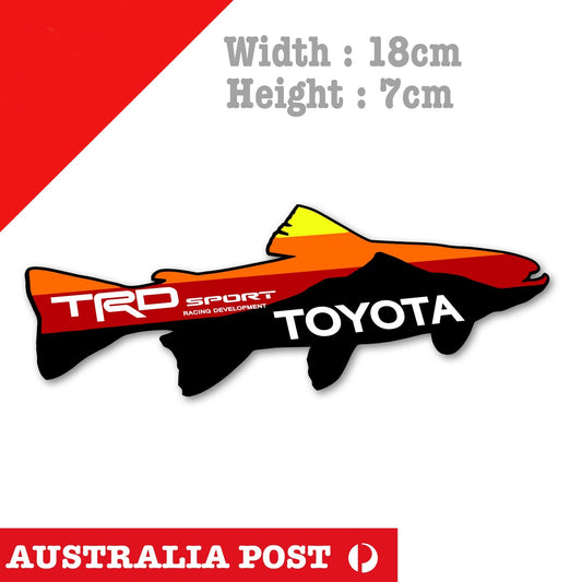 Toyota Trout Fly Fishing TRD Racing Development  4x4, Off Road, Hilux Sticker