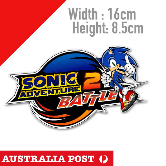 Sonic The Hedge Hog  Adventure Battle Logo, Arcade, Game, Sega Sticker