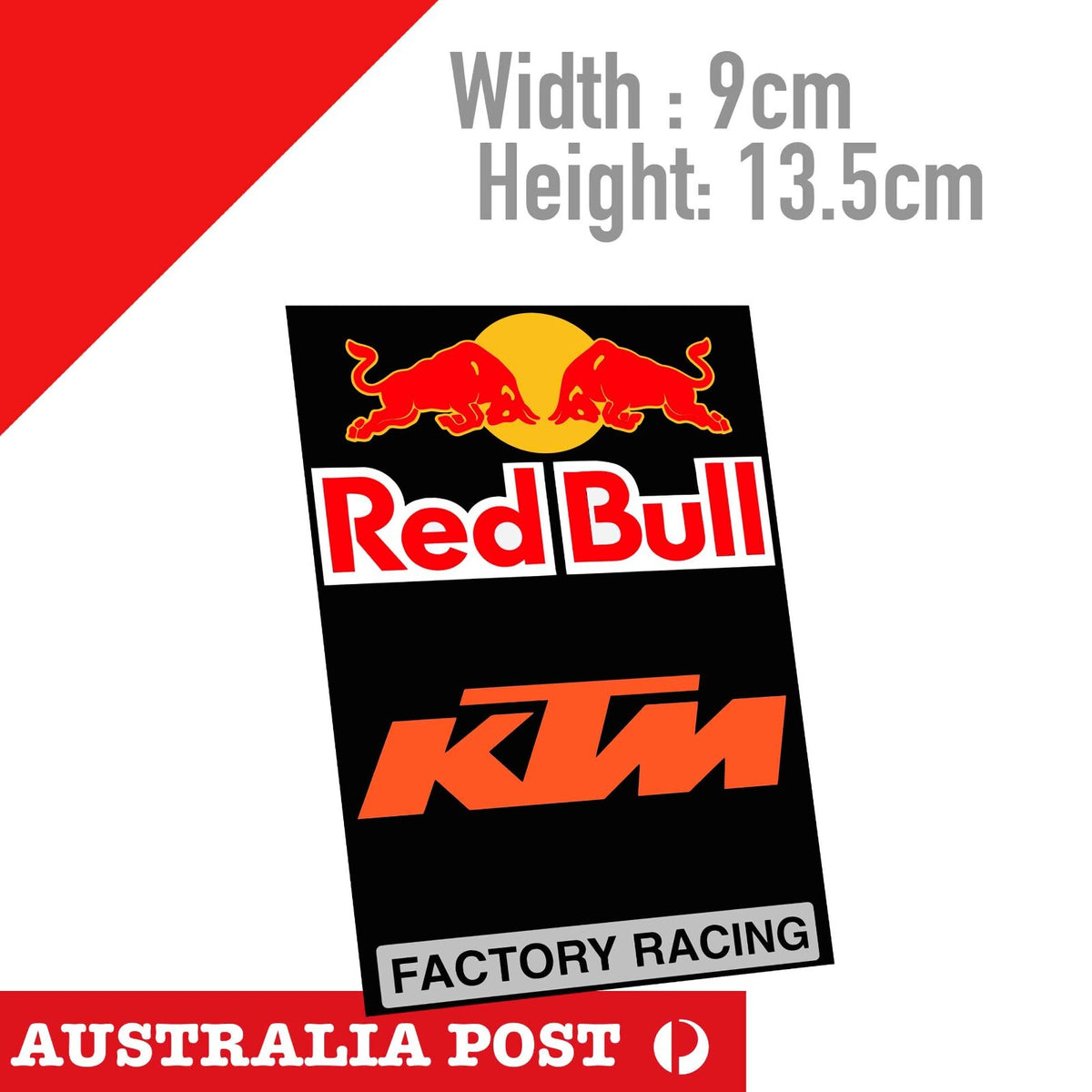 KTM Factory Racing Red Bull Racing Banner, Dirt Bike   Sticker