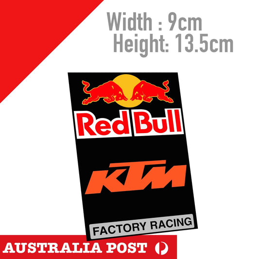 KTM Factory Racing Red Bull Racing Banner, Dirt Bike   Sticker