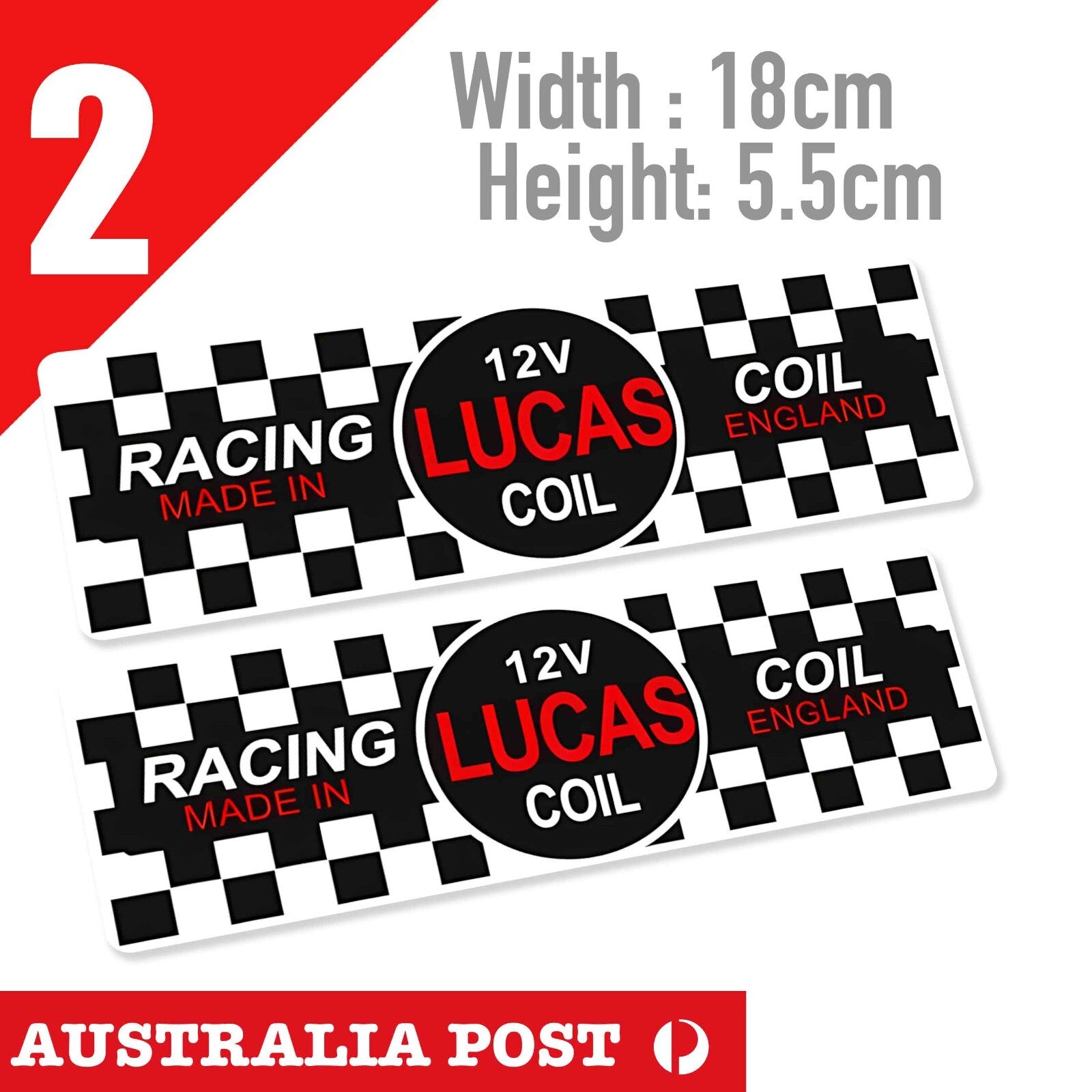 Holden Lucas Coil 12V Racing Coil Banner , Cars Stickers