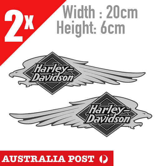 Harley Davidson Motorcycle Eagle Head Logo, Classic Harley Fuel Tank  Stickers