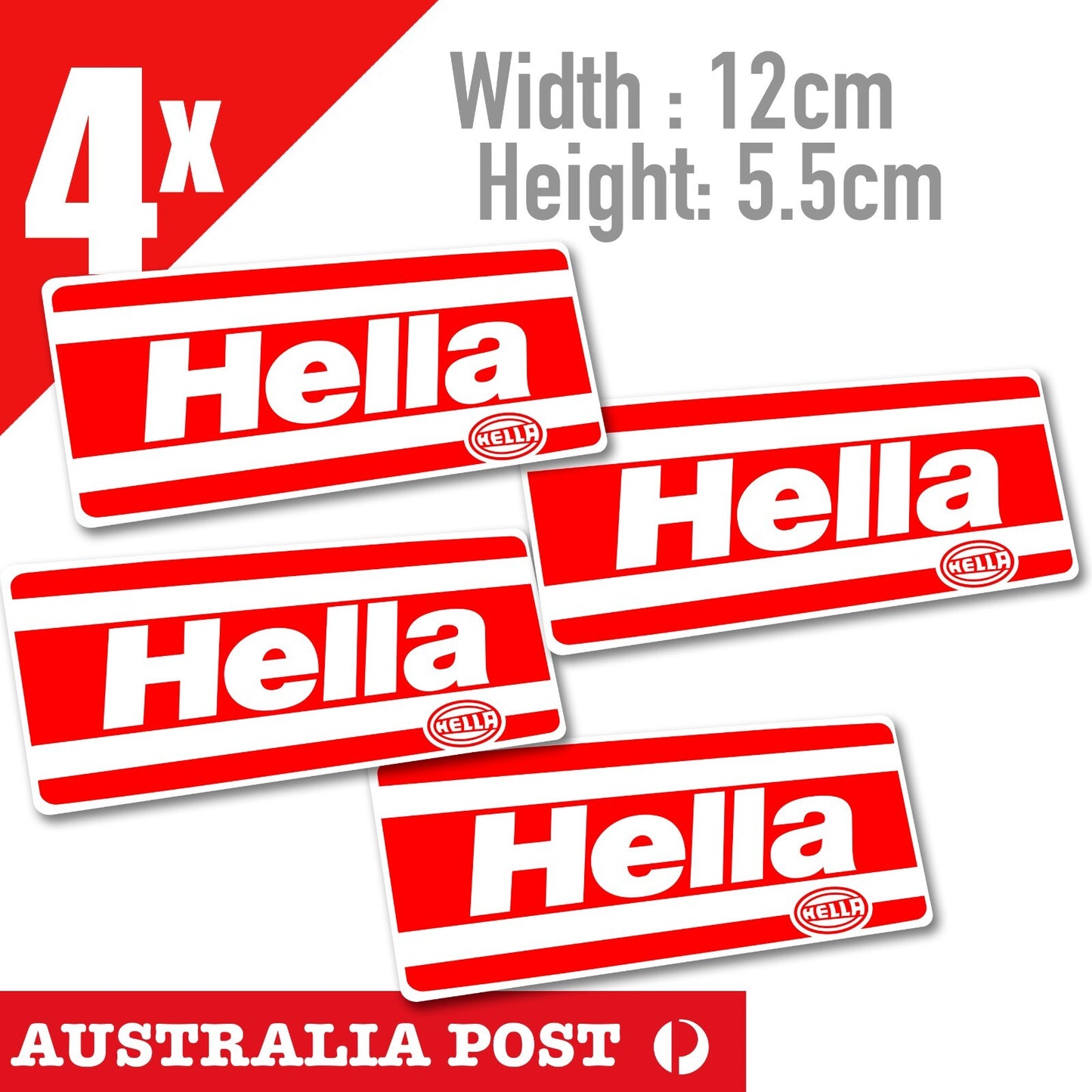 HELLA COMET 500 PROTECTIVE FRONT SPOT FOG DRIVING LAMP LIGHT COVER RED Sticker