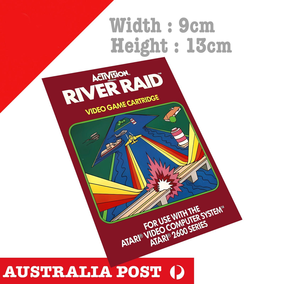River Raid Vintage Arcade Retro ATTARI Game Logo ATARI Stickers