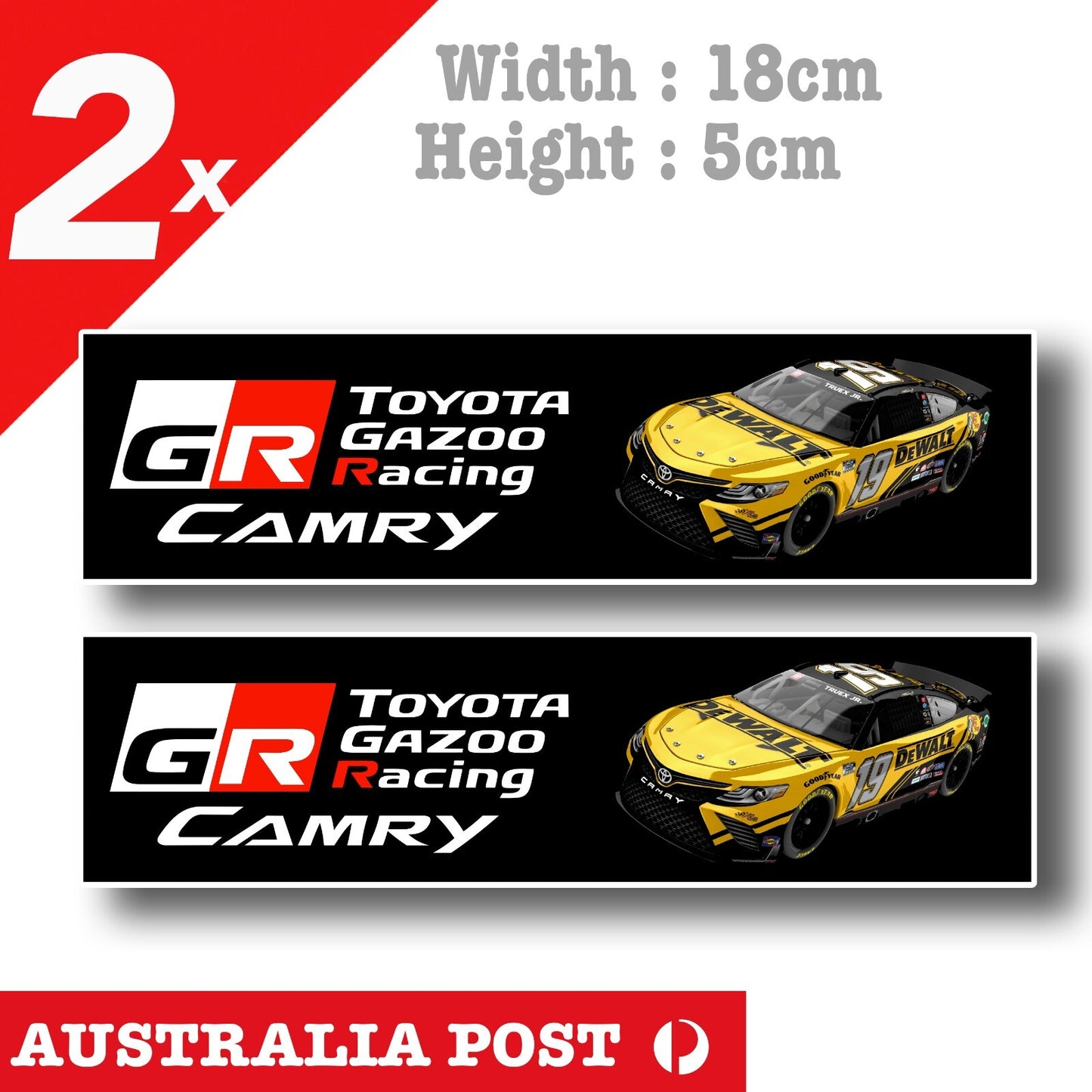 TOYOTA CAMRY GAZOO GR RACING Super Car Sticker