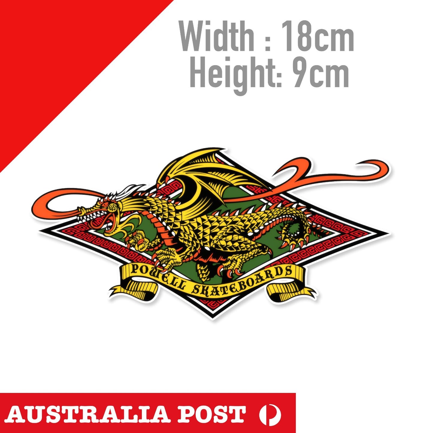 POWELL PERALTA DRAGON  - Skateboarding DRAGON  Sticker