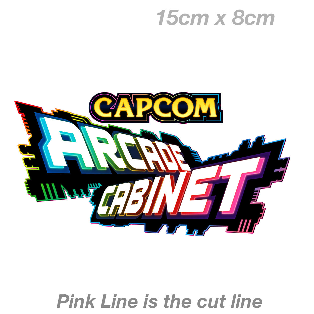 CAPCOM ARCADE Cabinet Logo Arcade Retro Gaming Decal Vinyl  Sticker 