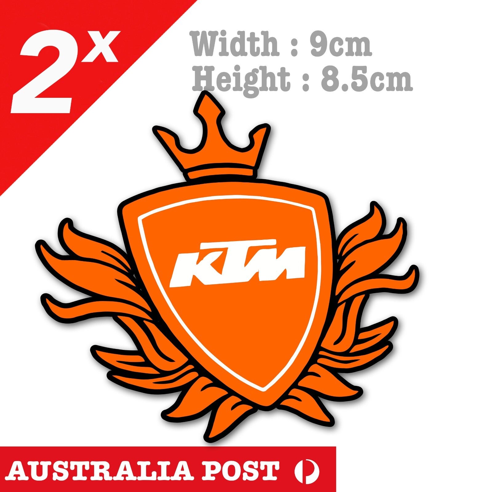 KTM RACING Shield , Truck, Ute, Laptop  Stickers