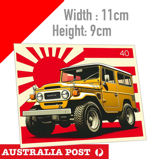 Toyota Land cruiser FJ 40 , JDM , Japan Rising Sun Decals / Sticker
