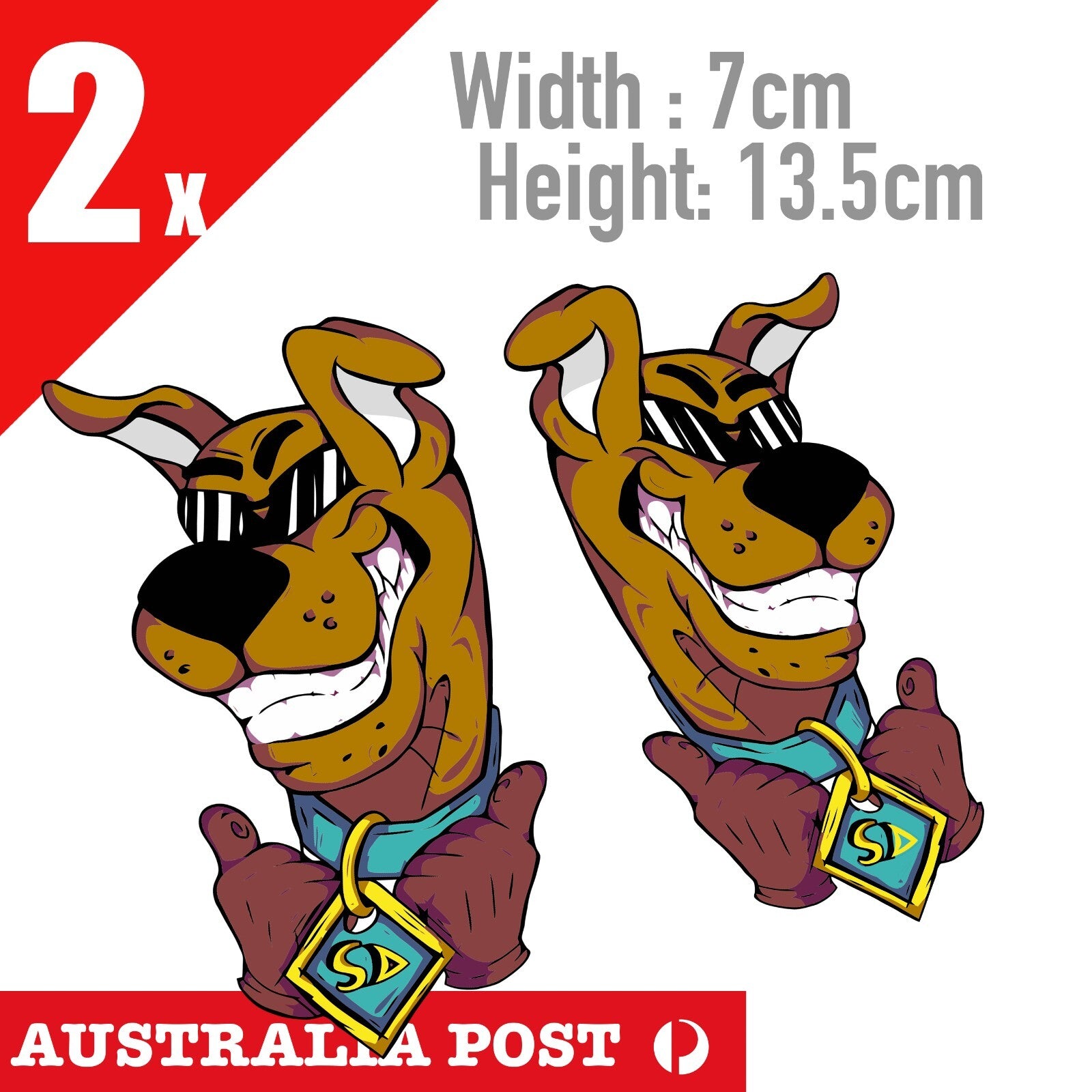 Scooby Doo Dog Thumbs Up Sticker