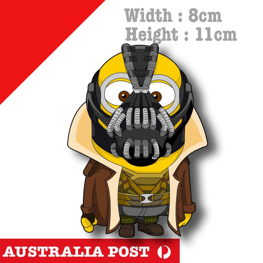 Minions Bane Funny  Cartoon Character, Despicable Me  Decal Sticker