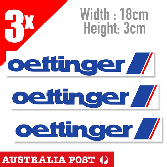 Oettinger Sticker Decal Vinyl Volkswagen Audi VW Seat Skoda Banner