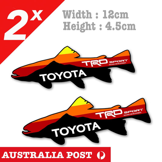 Toyota Trout Fly Fishing TRD Racing Development  4x4, Hilux, Off Road Stickers