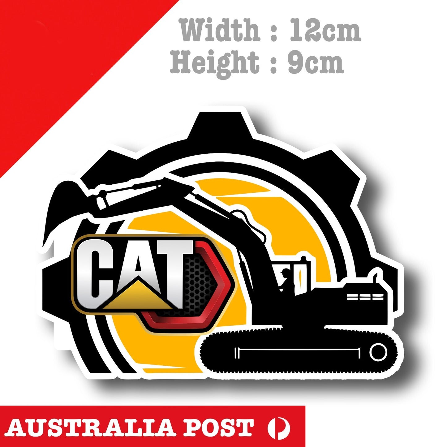 Caterpillar Excavator Logo Sticker