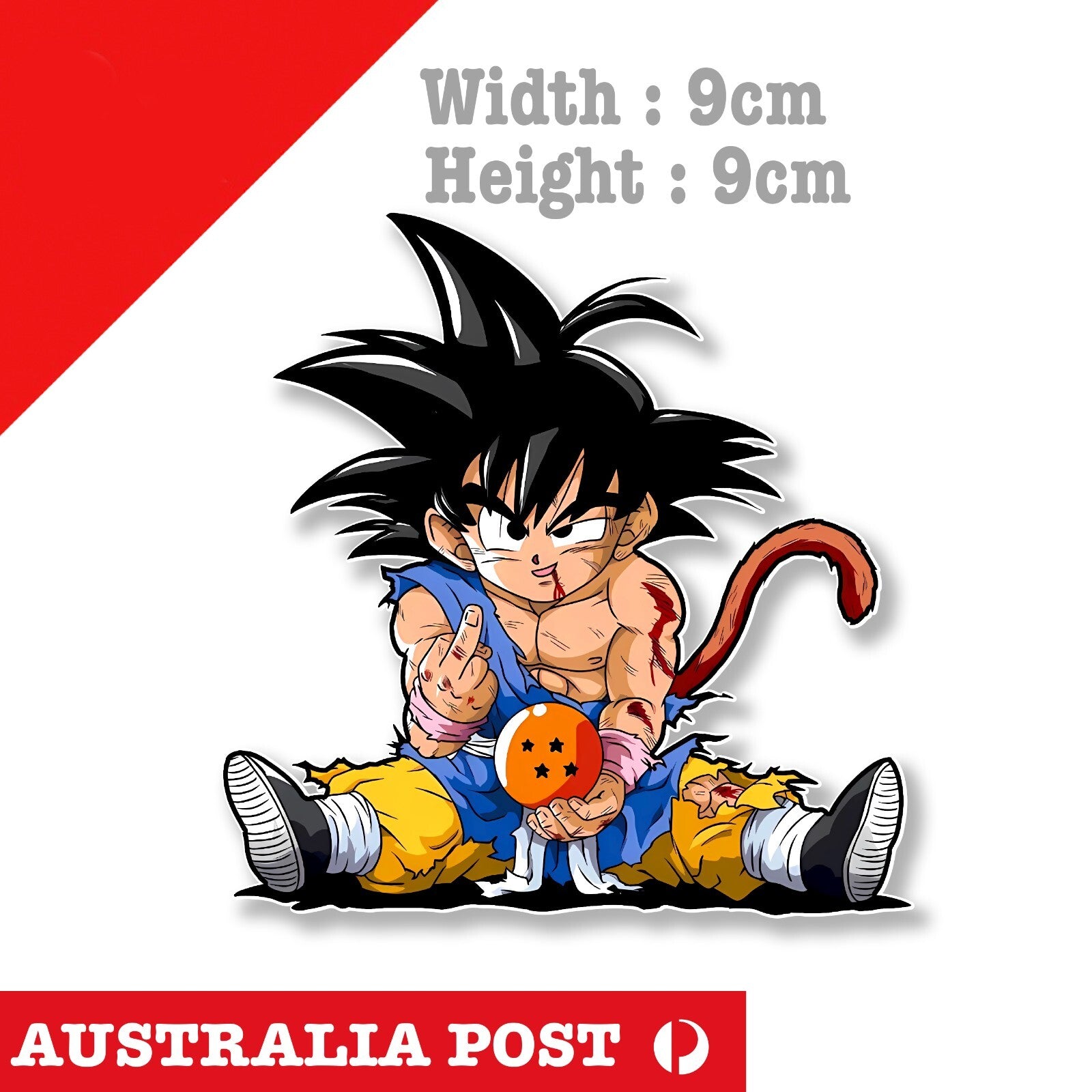 Dragon Ball Z -  Goku Middle Finger, Rude, Funny Sticker