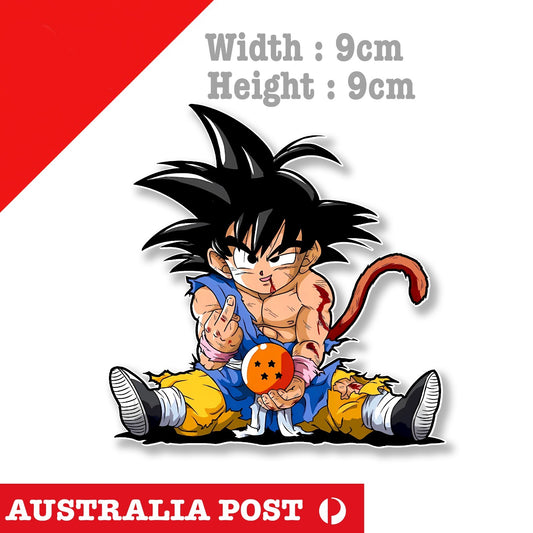Dragon Ball Z -  Goku Middle Finger, Rude, Funny Sticker
